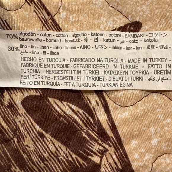 Zara Chambray cotton/Linen Blend Tie Sleeve
Button Top Size XS - Picture 6 of 9